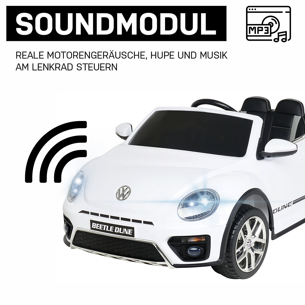 Kinder Elektroauto VW Beetle Lizenziert, Actionbikes Motors | myToys