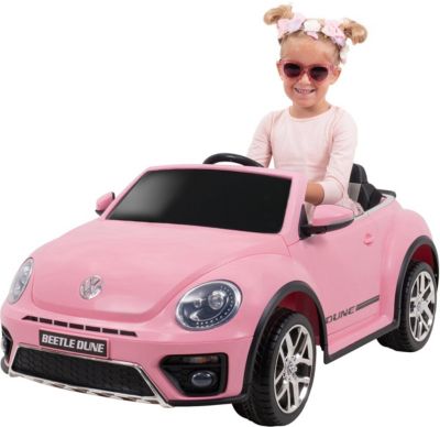 VW Käfer Kinder Kinderauto Kinderfahrzeug Elektro Elektrofahrzeug MP3 Rosa 12V 