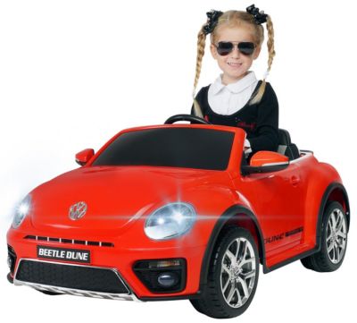 Kinderauto von Volkswagen Beetle Kinderfahrzeug Elektroauto mit MP3 Licht Musik 