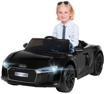 Neu Audi R8 Spyder Eva Räder Kinderauto Kinderfahrzeug Kinder Elektroauto schw 