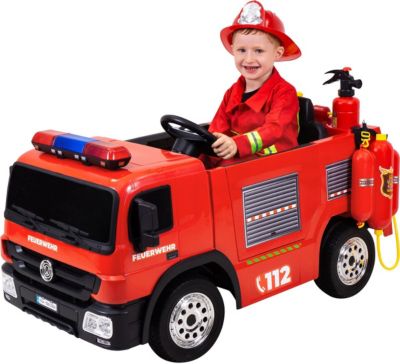 12V  Akku 2 Motoren   NEU RC Kinderfahrzeug  Elektro Feuerwehr Auto Kinder 