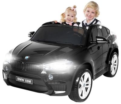 Kinderfahrzeug BMW X6 Motorsport weiß Kinderauto SUV mit 2x Akku 2x45W Motor X6M 