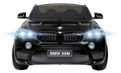 Kinderauto elektrisch BMW X6 X6M in schwarz mit 2 Akkus Elektrofahrzeug 2x 45W 