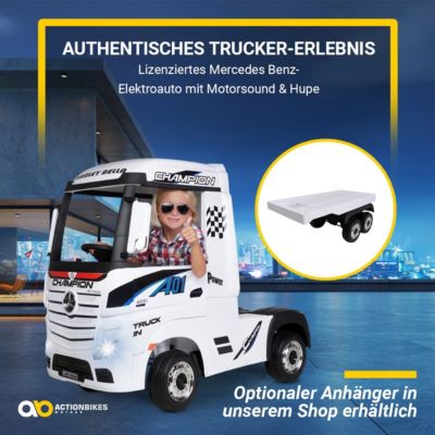 Truck Lastwagen 4x4 LKW Mercedes Actros Blau Kinder Elektro Auto Neu & Ovp! 