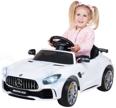 Kinder Elektro Auto Mercedes GT AMG Kinderauto Elektrofahrzeug in Schwarz 12V 