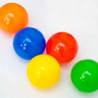 2500 Bälle Bällebad gemischt 55mm mix bunt bunte Farben Baby Spielbälle Kugelbad 