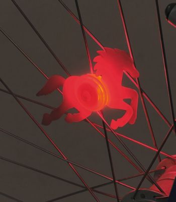 Blinkendes Speichenlicht Pferd 2