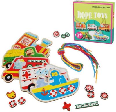 Шнуровка Наша Игрушка "Транспорт", 20 деталей