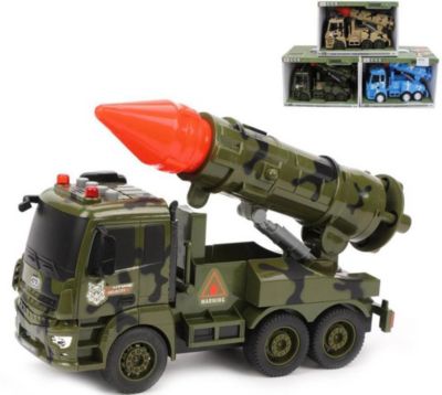 Машинка фрикционная Наша Игрушка "Военная", свет, звук, 1:14