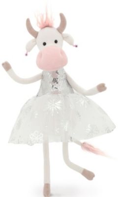 Мягкая игрушка Orange Коровка Снежинка, 25 см