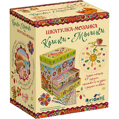 Шкатулка-мозаика Origami "Кошки-мышки" от Origami
