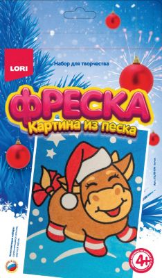 Картина из песка Lori "Фреска" Бычок