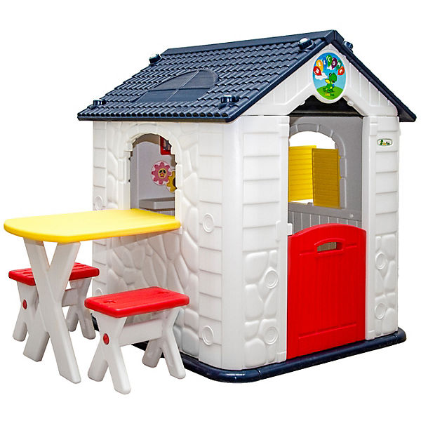 Kinder Spielhaus Ab 1 Garten Kinderspielhaus Mit Tisch Littletom Mytoys