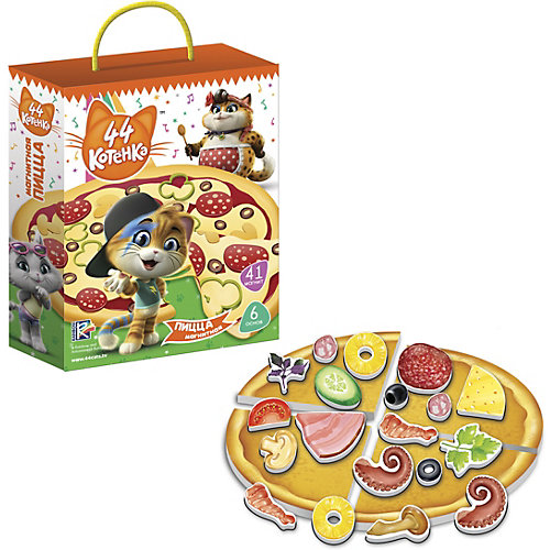 Игра магнитная Vladi Toys 44 Котенка "Пицца" от Vladi Toys