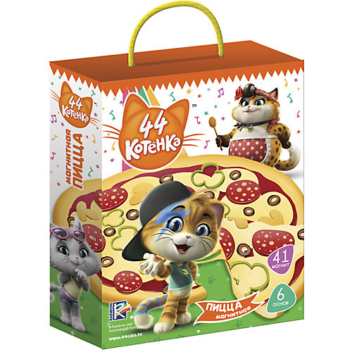 Игра магнитная Vladi Toys 44 Котенка "Пицца" от Vladi Toys