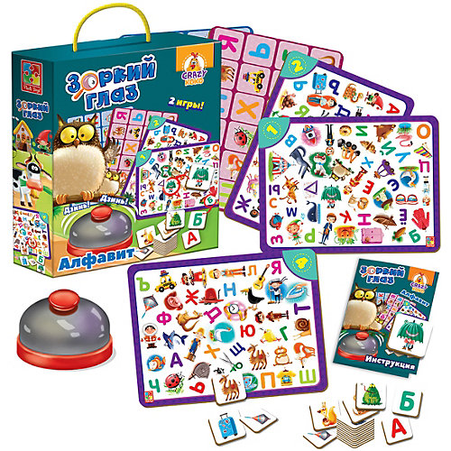 Игра со звонком Vladi Toys Зоркий глаз. Алфавит от Vladi Toys