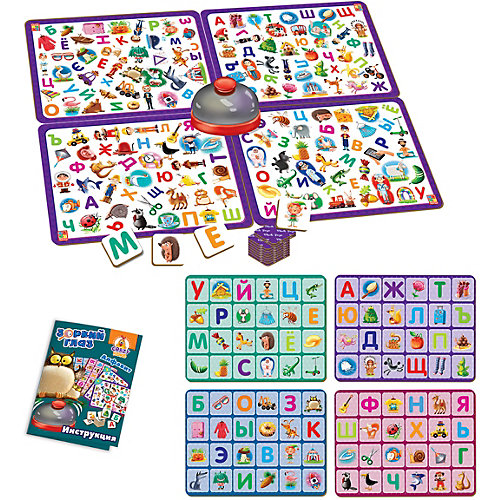 Игра со звонком Vladi Toys Зоркий глаз. Алфавит от Vladi Toys