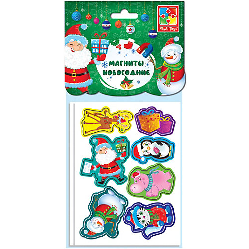 Набор мягких магнитов Vladi Toys Весёлая компания, 13 шт от Vladi Toys