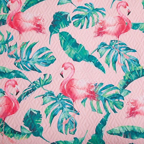 Покрывало Этель Tropical flamingo, 190х205 см - розовый