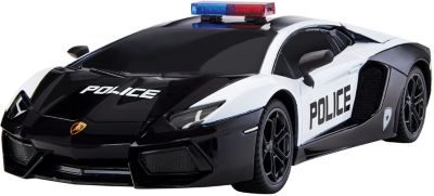 RC Polizeiwagen POLICE POLIZEI LAMBO 1:16 Auto Ferngesteuertes 25 cm NEU OVP 