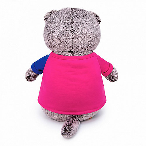 Мягкая игрушка Кот Басик в двухцветной футболке, 22 см от Budi Basa