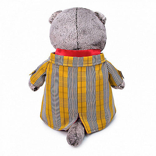 Мягкая игрушка Кот Басик в двубортном плаще, 22 см от Budi Basa