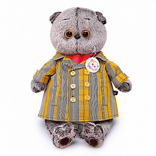 Мягкая игрушка Budi Basa Кот Басик в двубортном плаще, 19 см от Budi Basa