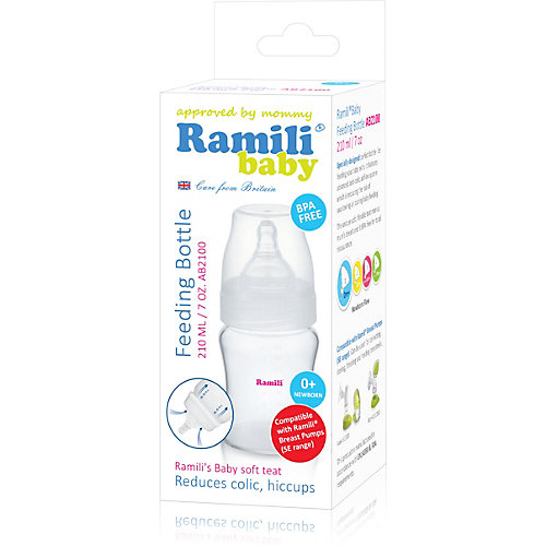Бутылочка для кормления Ramili AB2100 0+ слабый поток, 210 мл от Ramili
