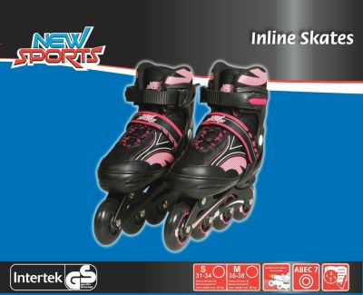 Inliner verstellbar 30-33 Fitness ALU Inline Skates Rollschuhe ABEC 7 