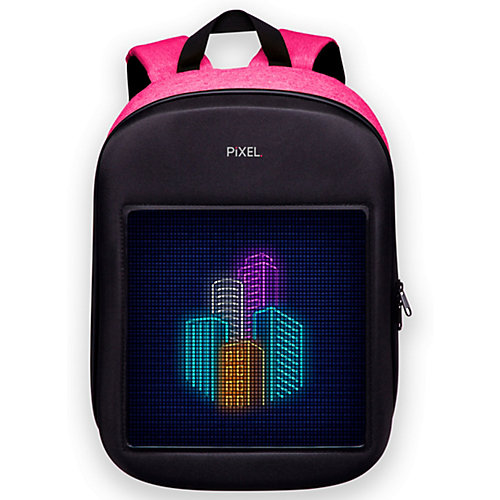 Рюкзак с LED-дисплеем Pixel One, вместительность 20 л - розовый от Pixel