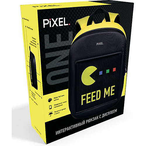 Рюкзак с LED-дисплеем Pixel One, вместительность 20 л - черный от Pixel