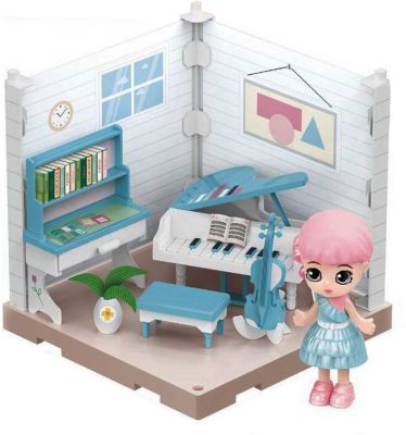 Модульный домик Abtoys Мини-кукла в музыкальной комнате, 1 секция