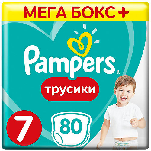 Трусики Pampers Pants 17+ кг, 80 шт от Pampers