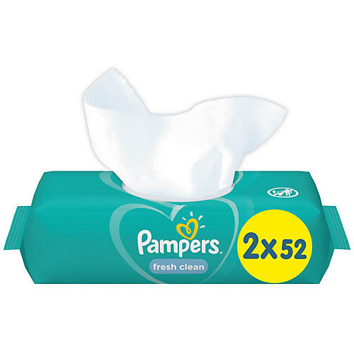 Детские влажные салфетки Pampers Fresh Clean, 2 х 52 шт от Pampers