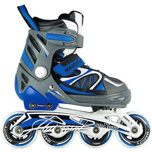 Роликовые коньки трансформеры MaxСity Universal Set Combo - синий от MaxCity
