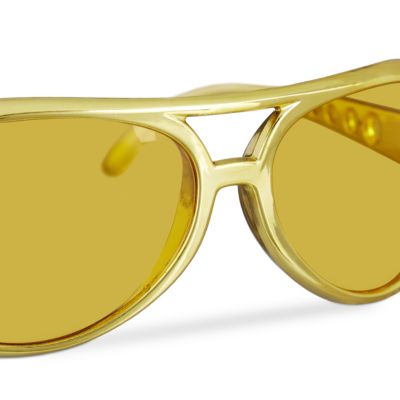 gold Scherzartikel Elvis Accessoire Riesenbrille 