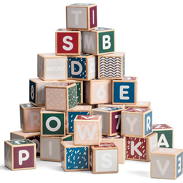 Senses Holzwürfel-Buchstabenbausteine, 36 Stück