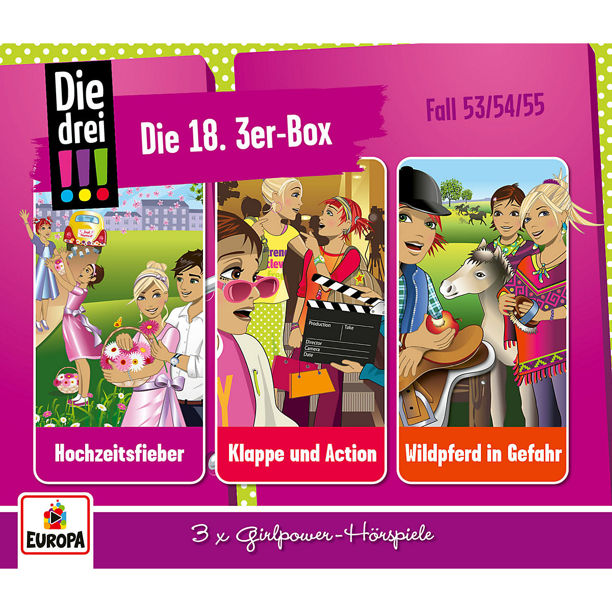 CD Die drei !!! 3er CD-Box 18 (3 CDs, Folgen 53,54,55), Die drei