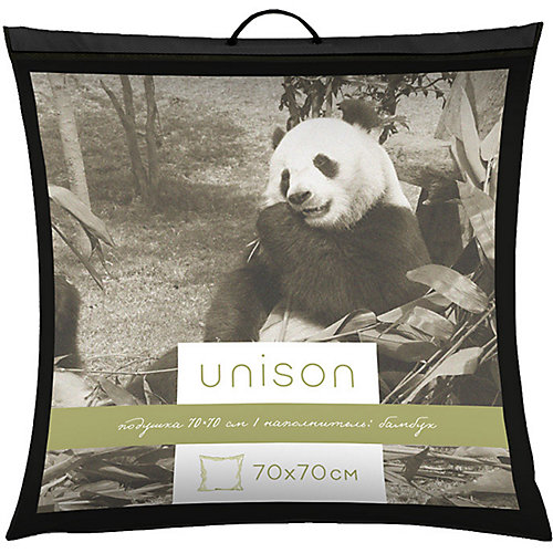 Подушка Unison Bamboo 70х70 средняя - белый