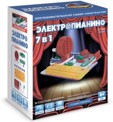 Электронный конструктор ND Play Электропианино, 7 в 1