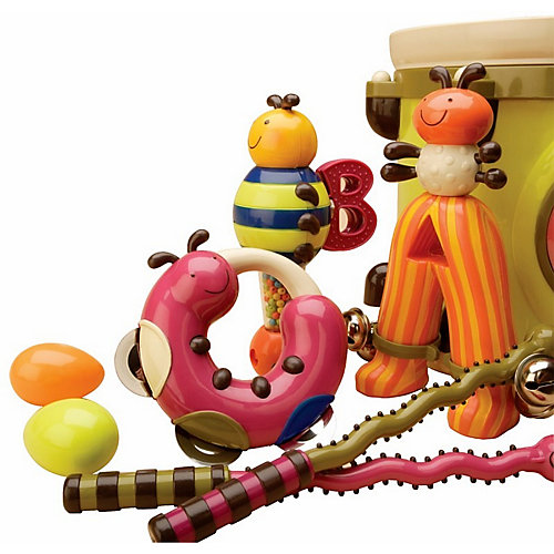 Набор музыкальных инструментов B.Toys, с барабаном и погремушками от B.Toys