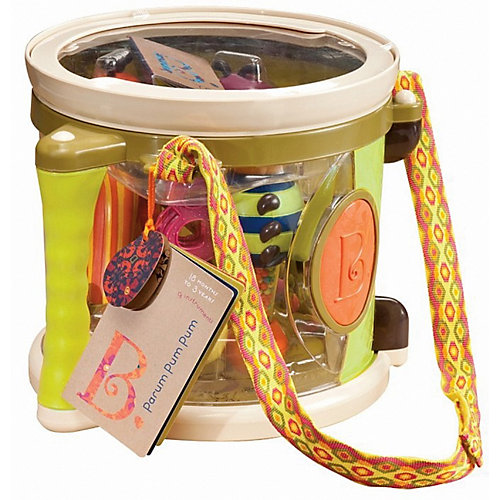 Набор музыкальных инструментов B.Toys, с барабаном и погремушками от B.Toys
