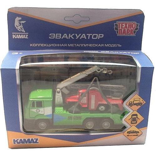 Машинка инерционная Технопарк "Камаз-эвакуатор" от ТЕХНОПАРК