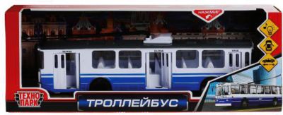 Машинка инерционная Технопарк "Троллейбус"