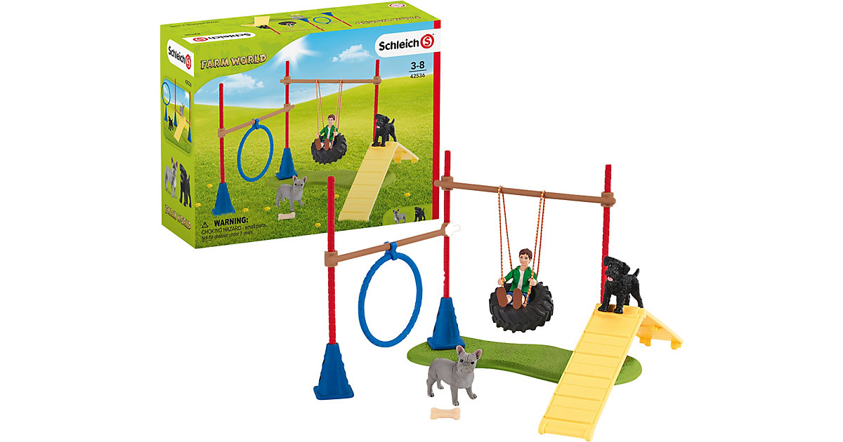 Spielzeug/Sammelfiguren: Schleich Schleich Farm World 42536 Spielspaß Hunde bunt Kinder