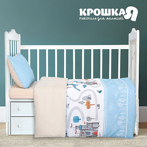 Комплект постельного белья Крошка Я "Храбрый рыцарь" - голубой