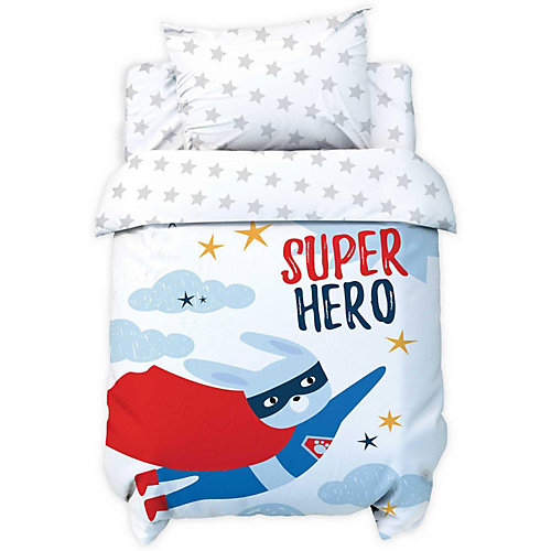 Комплект постельного белья Крошка Я Super hero - белый