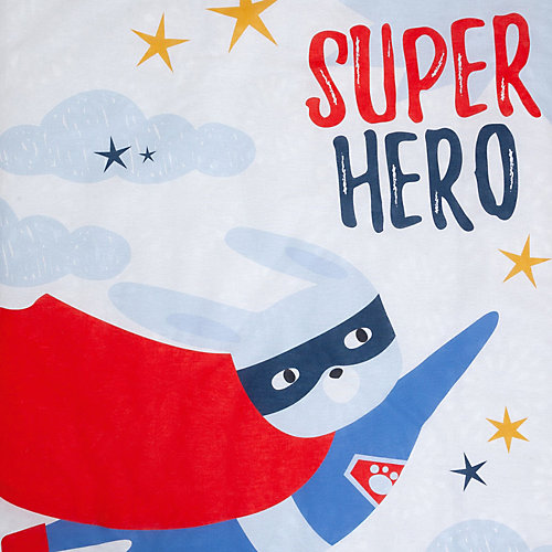 Комплект постельного белья Крошка Я Super hero - белый