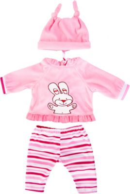 Schlafanzug 2-tlg.,,Hose,Shirt,Gr 43cm Puppenkleidung für Baby-Puppe 