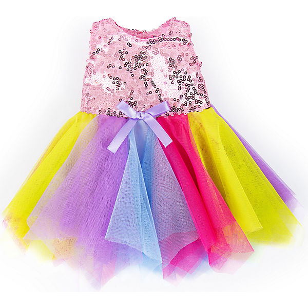 Qualität Puppen Pink Leopard Swing Kleid mit Schuhe für Puppen UK Verkäufer